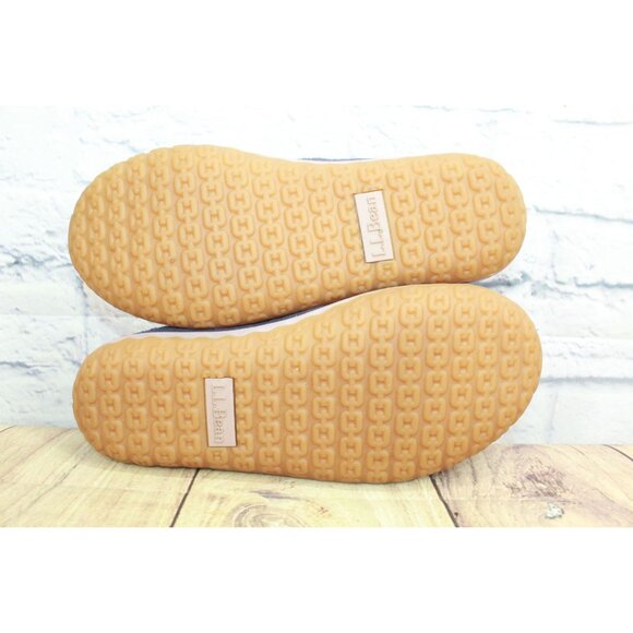 LL Bean Mountain Slippers Moccasin Raw Indigo Size 8 M - Picture 7 of 9